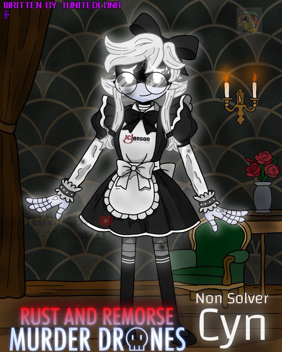 1UnitedV's tweet photo. She was abused in my au #MurderDrones #MurderDronesAU #au #AU #Murderdronesfanart #fanart #MurderDronesCommunity #Wokerdrone #maid #Maidcyn #Cyn #cyn #DigitalArt #CharacterArt #Auart #RobotArt #RustandRemorse https://t.co/HWl7zj9iVX