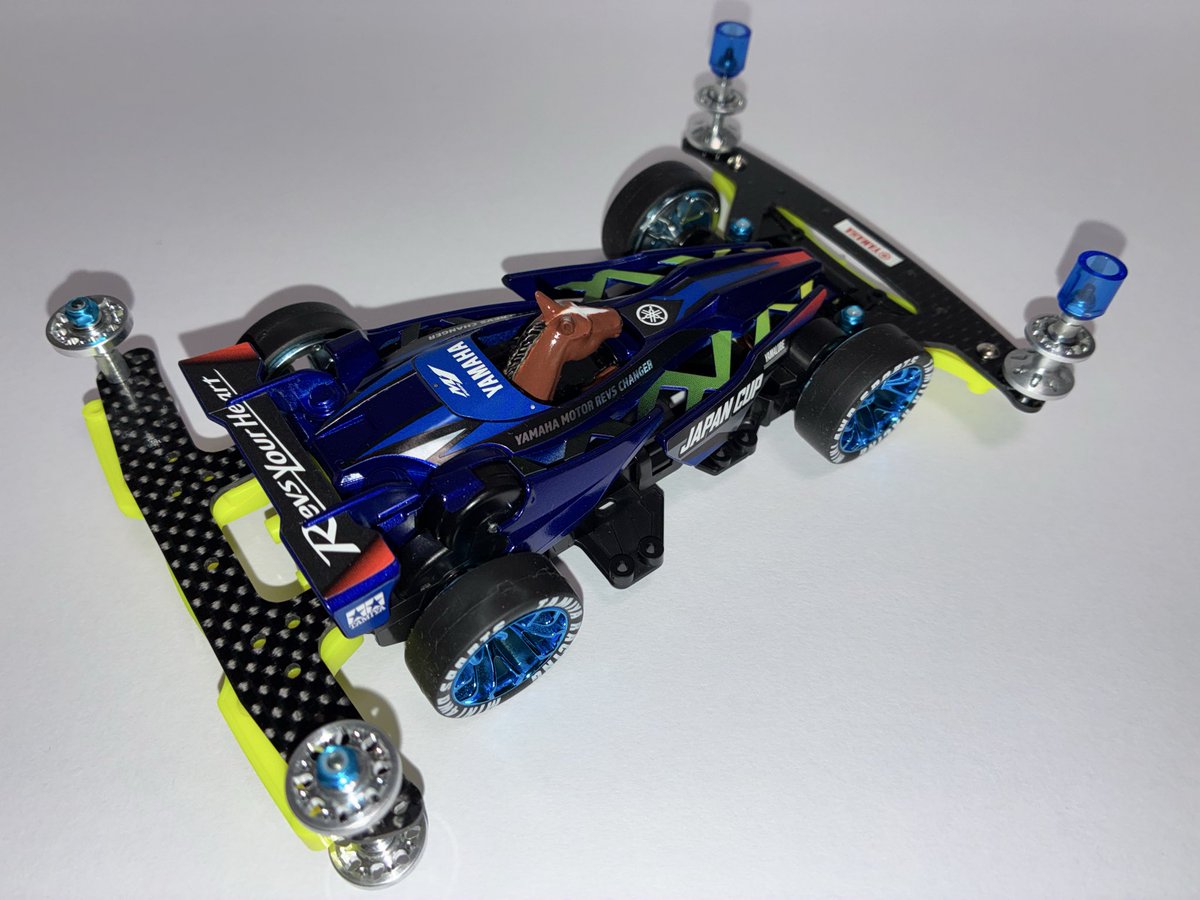 mini4tk's tweet image. 作品名: YAMAHA STALLION（スタリオン）

高性能なYAMAHAマシンに力強い馬がコンセプトです。
#新春コンデレ2026
#ウマ部門
#ミニ四駆
#タミヤ 
#YAMAHA