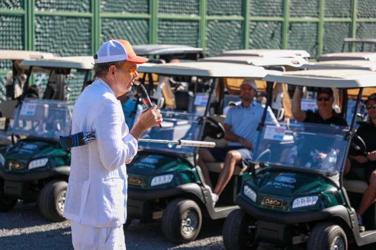 elsalvador's tweet image. #DeBitcoin| Así se desarrolla la segunda jornada del @MaxAndStacyGolf en El Encanto. Inversionistas internacionales participan de las actividades deportivas.  
Fotos: Diego García
