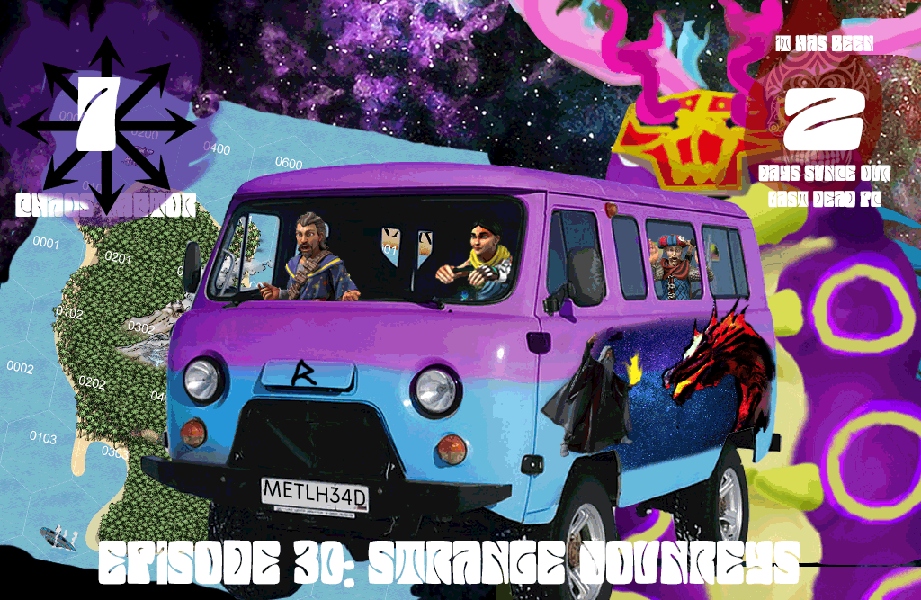 Episode 30: Strange Journeys is up 

This is a summary of episodes 21 through 29 of Swords Against Madness, to make it easier to dive in for new listeners or help refresh the plot for long-time listeners.

swordsvmadness.stormheadproductions.ca/episode-30-str…