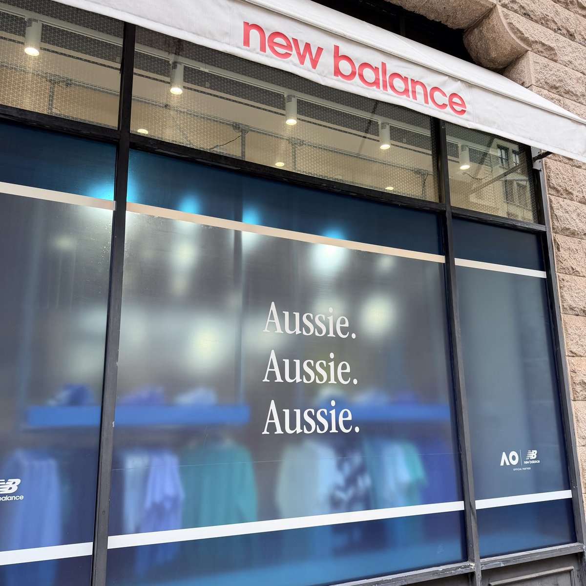 emef's tweet image. While it’s terrific seeing Melbourne represented in NYC at New Balance, I know back home right now the situation is not good. #bushfires