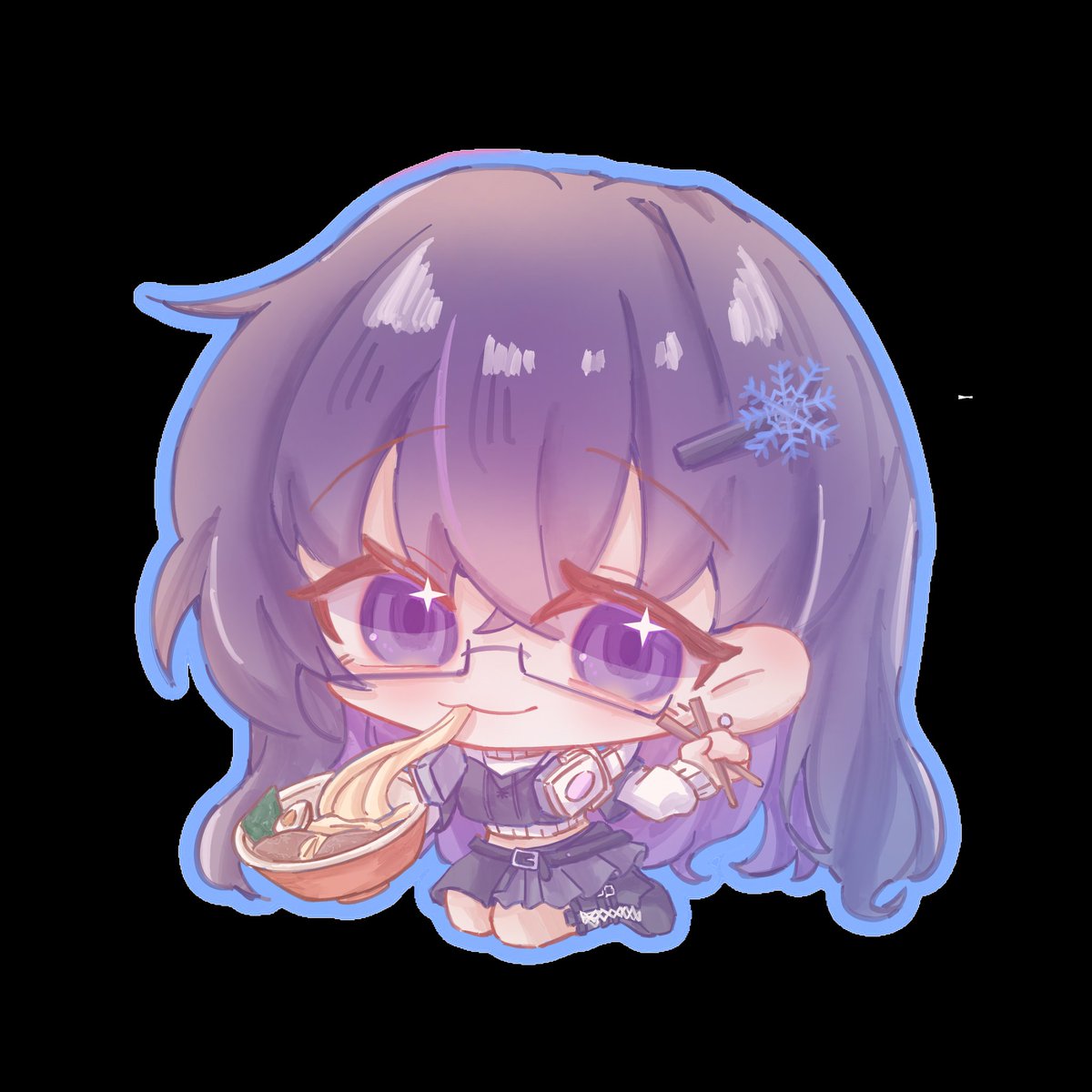 j123k123456's tweet photo. 收到獎品！
超可愛的😘

快樂吃麵嘿嘿
謝謝阿培老師♥️

繪師： @baconna_ https://t.co/VEZSJhAZRg