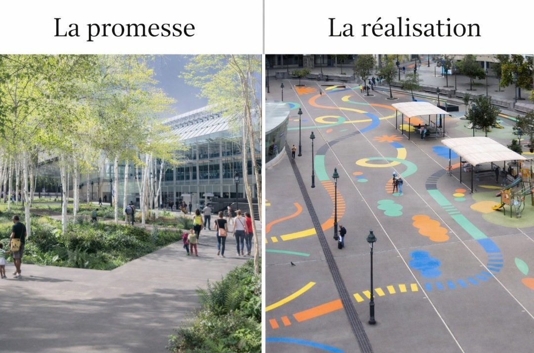Qui se souvient de la promesse de campagne de Grégoire et de la maire du 12ᵉ arrondissement : la création d’une forêt urbaine sur la place Henri-Frenay ?