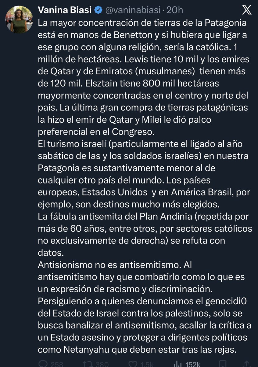 Dice Vanina Biasi que se están pasando de nazis.