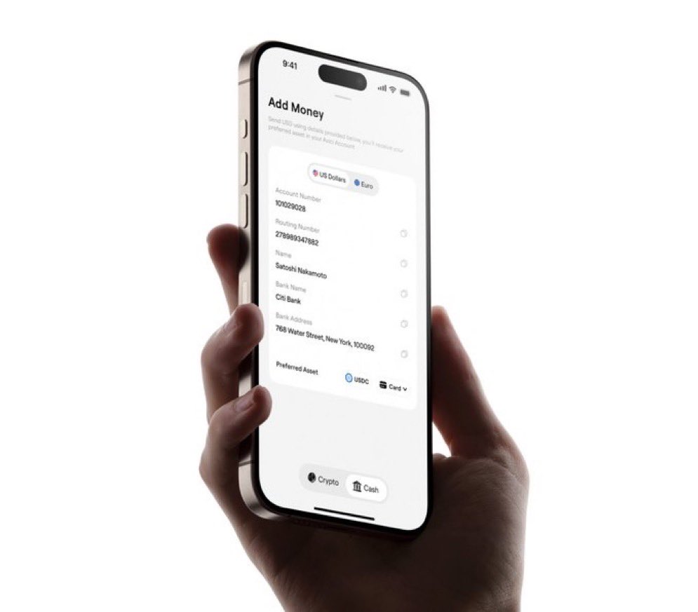AviciMoney's tweet image. We shipped virtual accounts.

Your boss pays in fiat.
Your landlord wants fiat.
Your bank thinks it’s still relevant.

Meanwhile you’re just using Avici.

Send and receive USD or EUR via ACH or SEPA like a normal app.

But it’s Avici.
Self custody.
Self sovereignty.
The future.