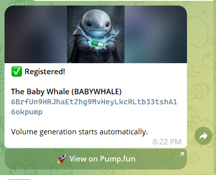 DaoSilven's tweet photo. $BABYWHALE has been registered on snowball!! 

6BrfUn9HRJhaEtZhg9MvHeyLkcRLtb33tshA16okpump https://t.co/MOjg3MTwBW