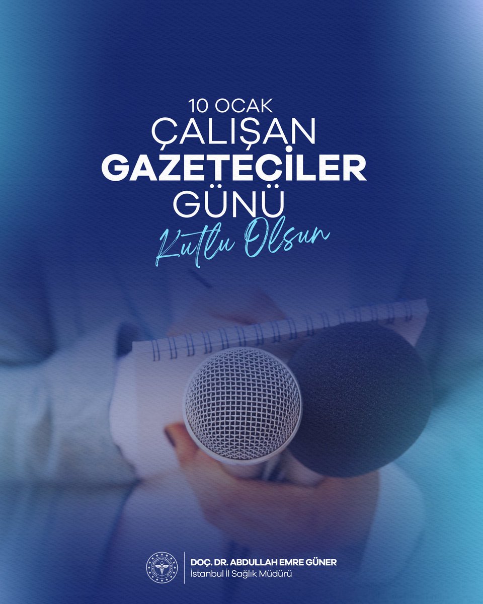 Toplumun doğru ve güvenilir bilgiye ulaşması için büyük bir sorumlulukla görev yapan, başta sağlık muhabirleri olmak üzere tüm basın emekçilerinin 10 Ocak Çalışan Gazeteciler Günü’nü kutlar; çalışmalarında başarılar dilerim.