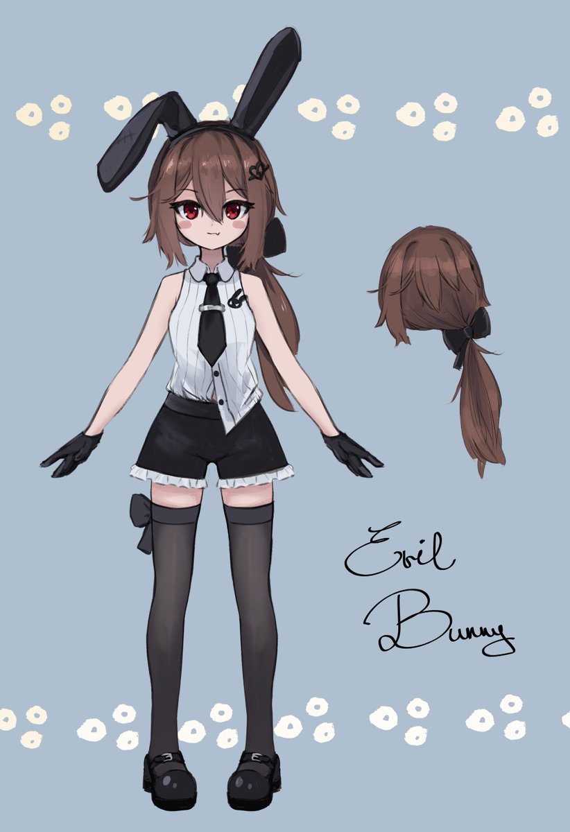 Reivooon's tweet image. My Evil Bunny for #eviloutfit2026 :3