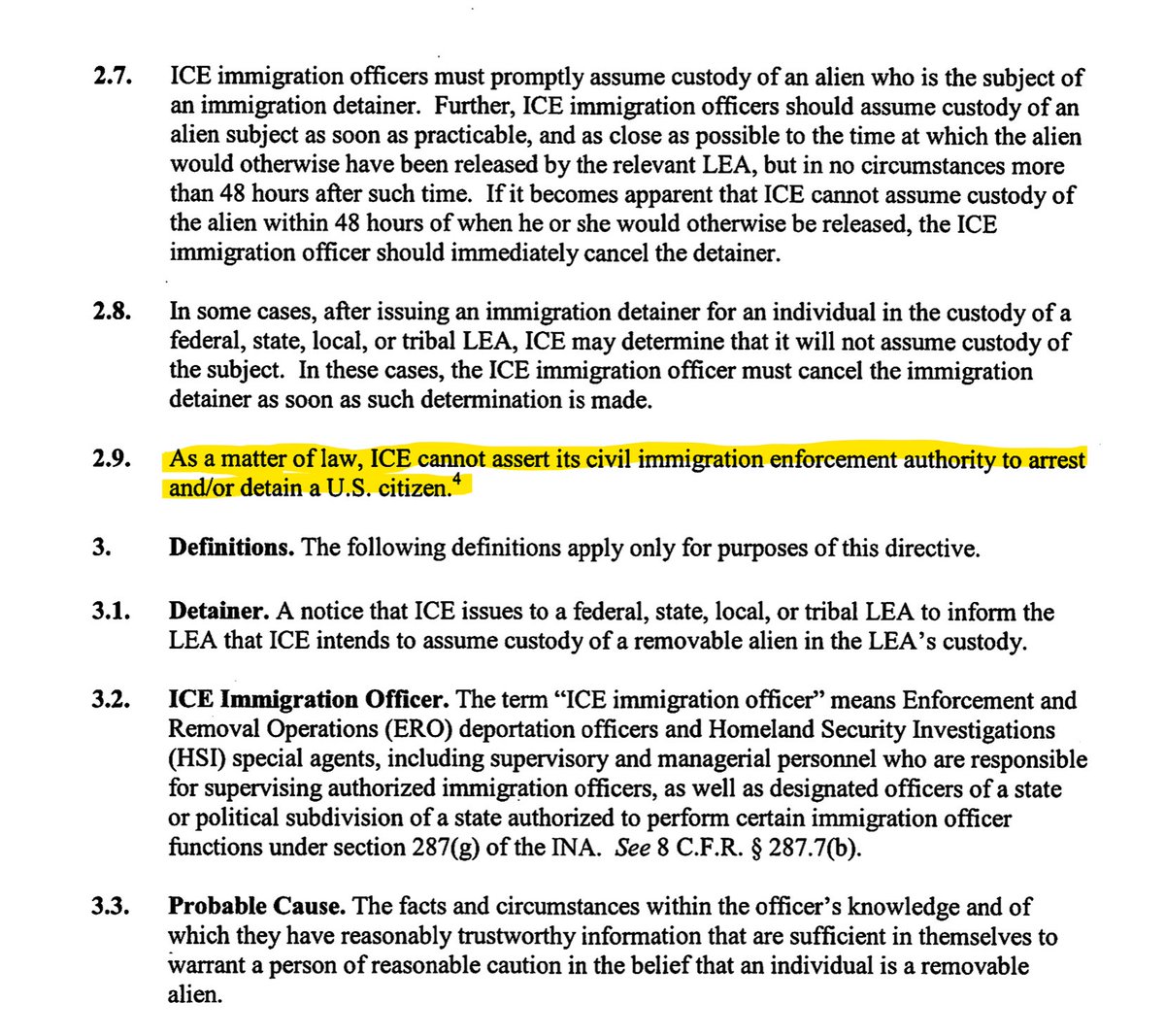 Robholio's tweet image. Learn to read before your court dates, ICE.

ice.gov/.../documents/…