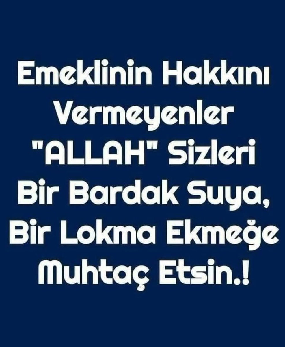 #EmeklilerHakiçinBakırköyde
Emekliyi aç perişan bırakan siyasiler YETKİLİLER emekliden beter olun ÖLÜRKEN AĞZINIZI ISLATACAK BİR BARDAK SUYA MUHTAÇ KALIN RRUHUNUZU ŞEYTANA TESLİM EDİN #FbvGs
#GsvFb