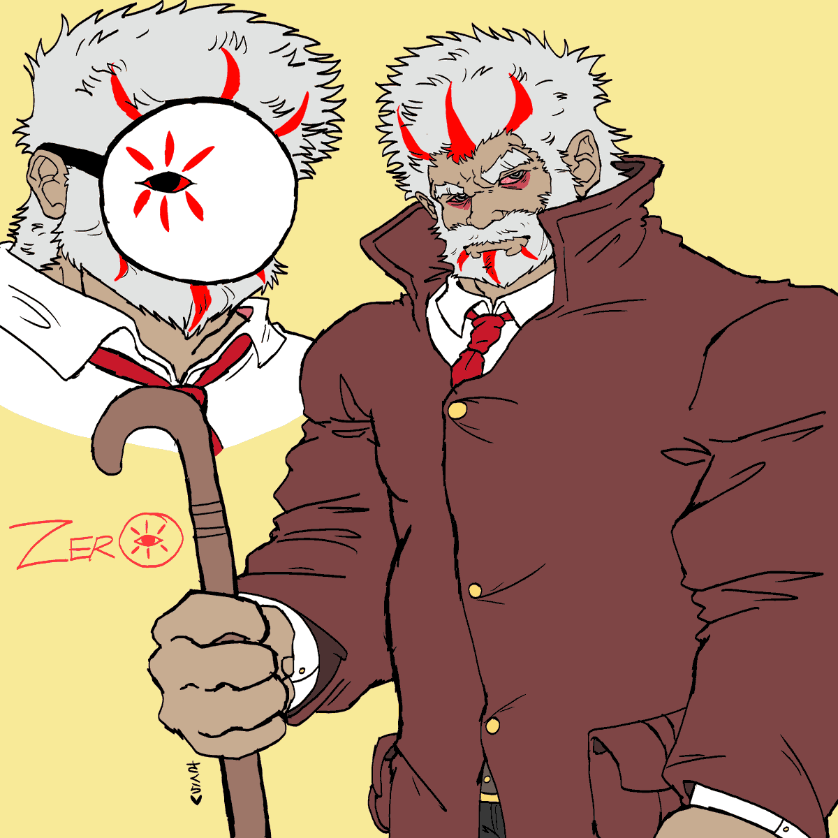 KiwiBean9's tweet photo. Decided to make a Zero for this AU :> (Ft. Kirby. Enjoy!!) https://t.co/OUnWoPeW61