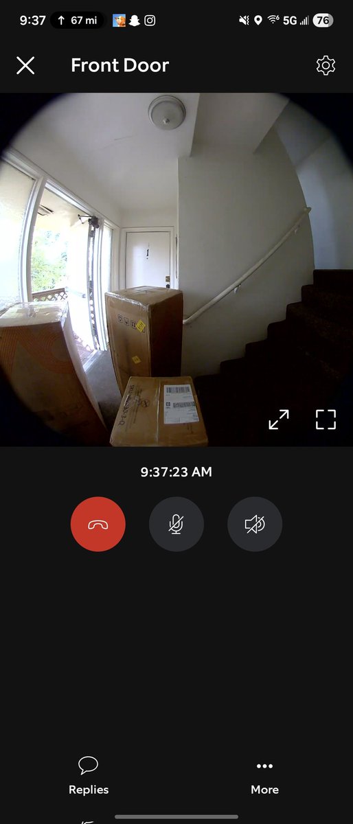 Kayizona's tweet photo. @FedEx Wanna help train your drivers with some common sense? Pretty sure our upstairs neighbors won't appreciate having to move these boxes out of the way just to leave. 🙄 https://t.co/VJWOwCxPHY