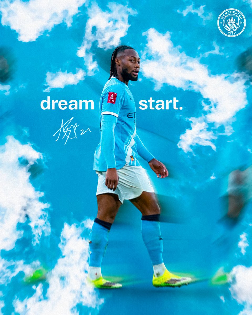 ManCityUS's tweet image. Blue looks good on you, @antoinesemenyo 🩵🇬🇭