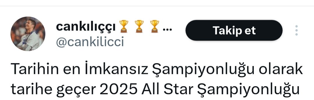 Hâlâ Allstar kupası aldıklarını sanıyorlar 😂 Kim gerçeği söylemek ister 🤔