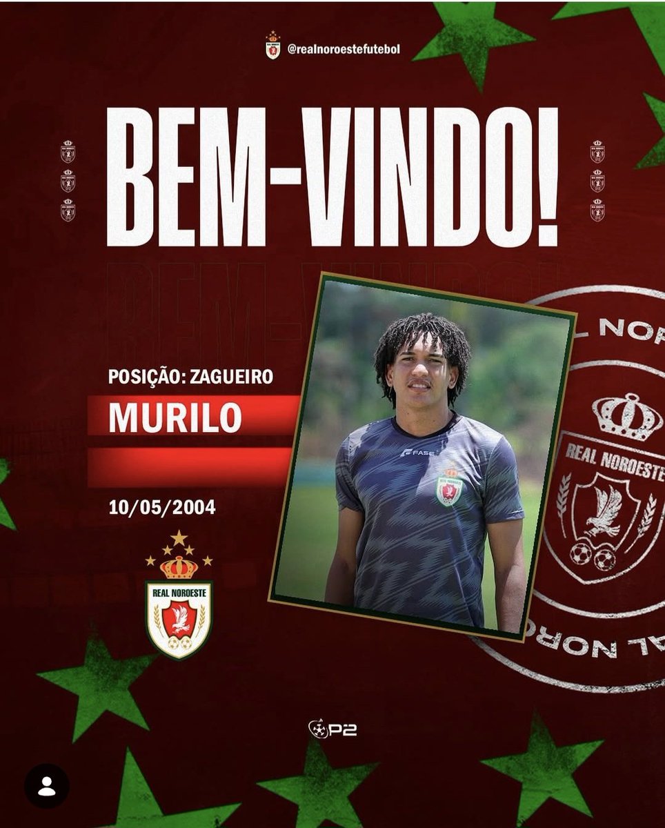 Negócio fechado✅✍️

MURILO, Zagueiro,21 Anos.

com passagens pela base do Fortaleza e no time principal do Falcon.

Crédito: Instagram do Clube 

Até aqui nos ajudou o Senhor🙏⚽️