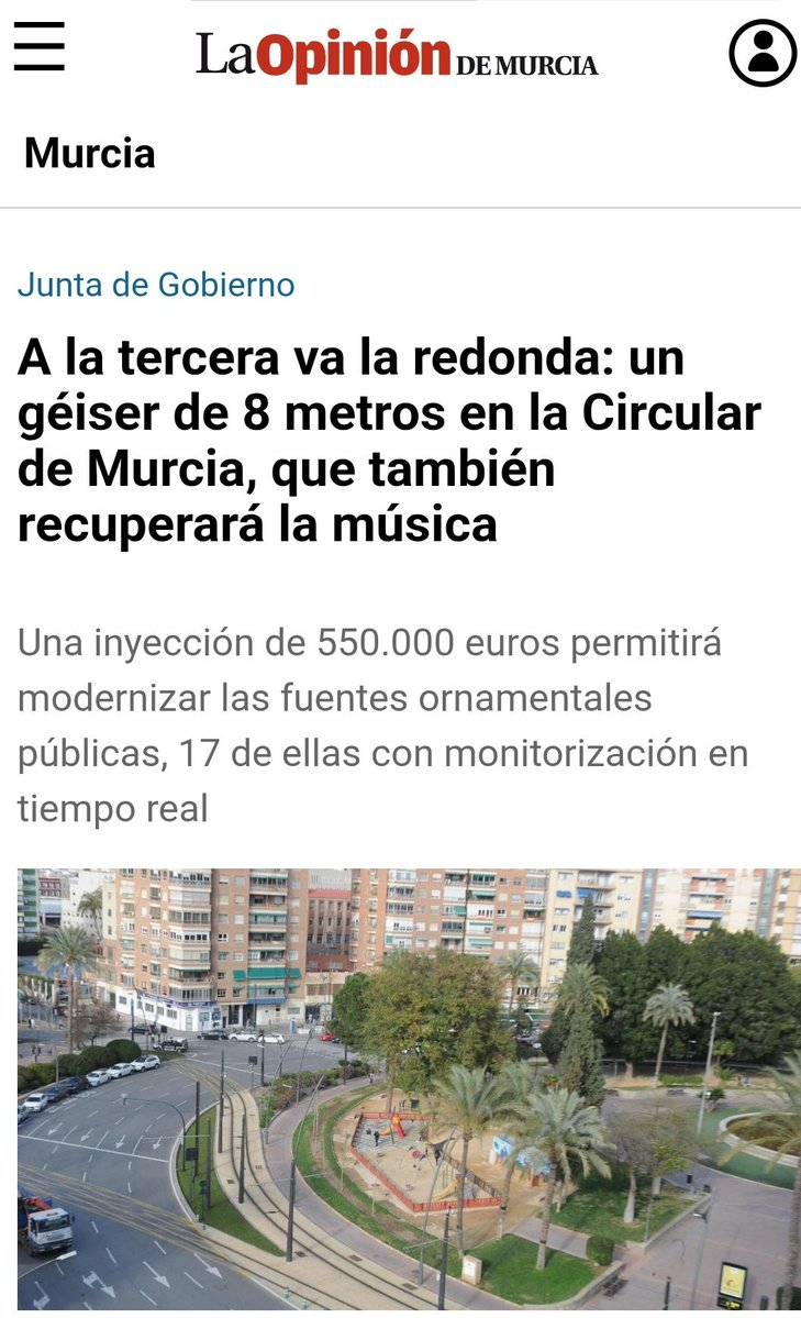 📢 El mismo día que pedimos centrar los esfuerzos en, entre otras cosas, vivienda, movilidad, e inversiones en pedanías, Ballesta aprueba su próxima inversión "histórica":

Qué: un geiser con música ⛲️🎶
Dónde: en la Plaza Circular 🎯
Toca elegir #Prioridades
#LaMurciaQueViene
