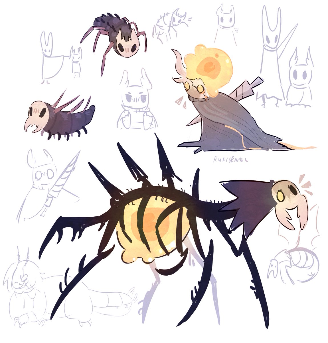 rufisentt's tweet photo. hollow knight he he #art #digitalart #hollowknight #silksong #hollowknightfanart #hollowknightart #hollowknightnosk #hollowknightpilflip #hollowknightthebrokenvessel #hollowknighthornet https://t.co/ac2sDl3LC7