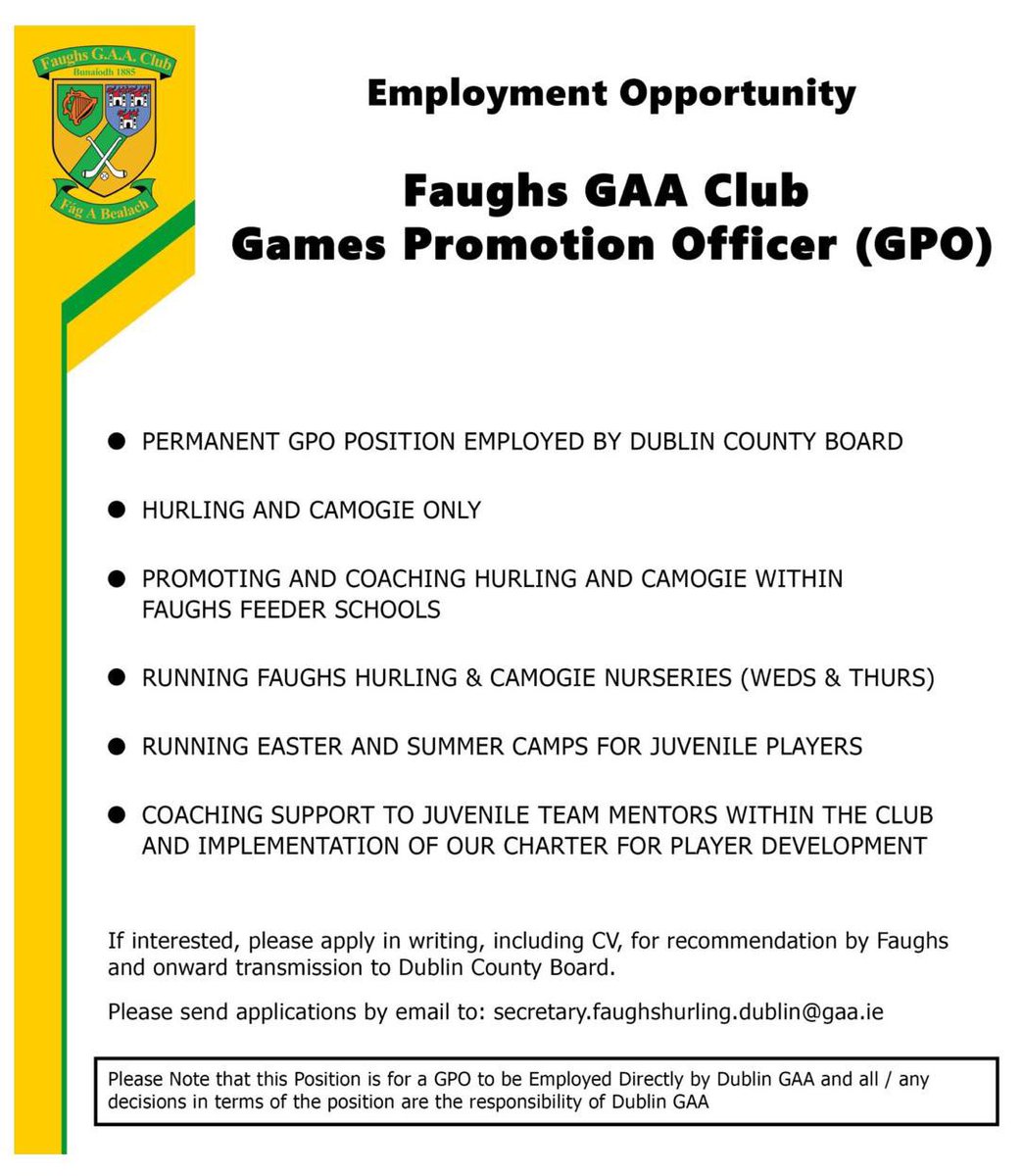 Faughs GAA Club tweet media