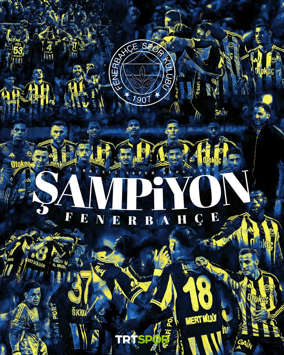 🏆Turkcell Süper Kupa Fenerbahçe'nin 🟡🔵