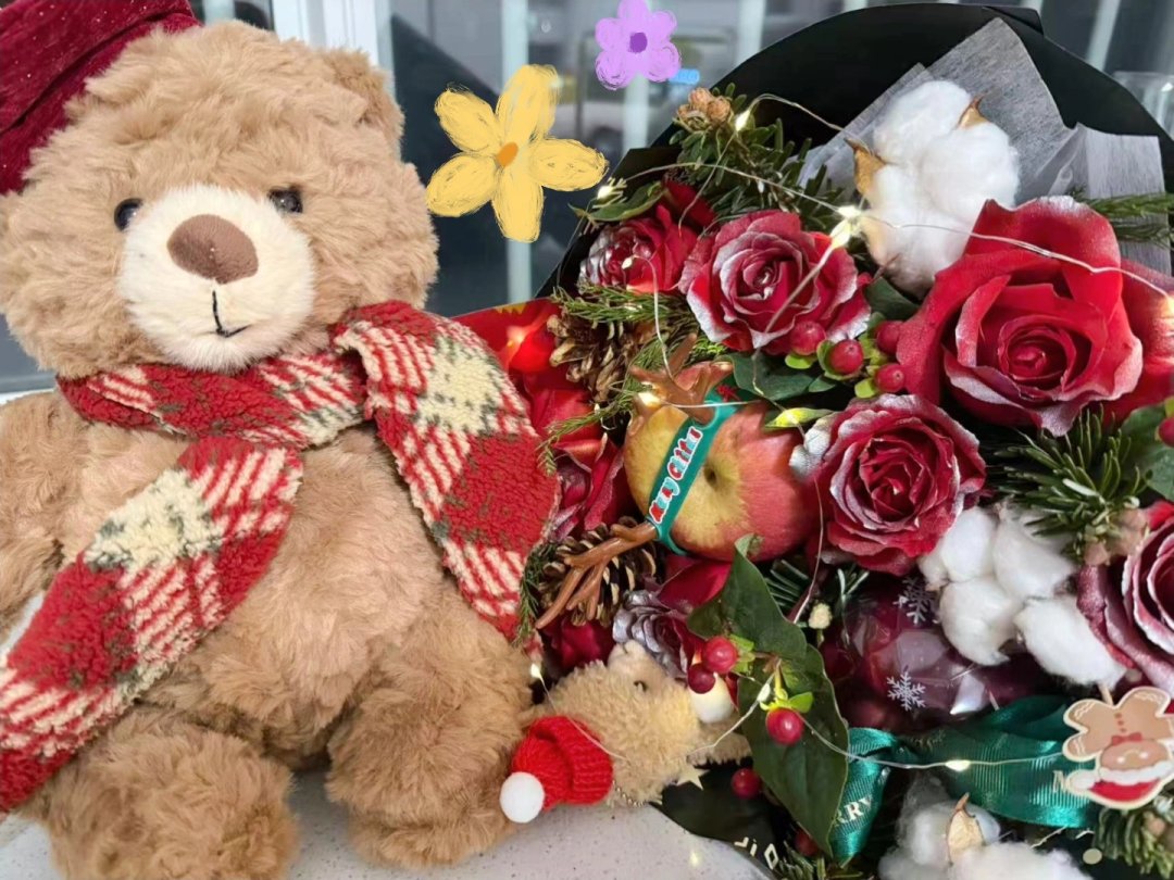 Jennwrrt's tweet image. The teddy bear my friend gave me is so cute!