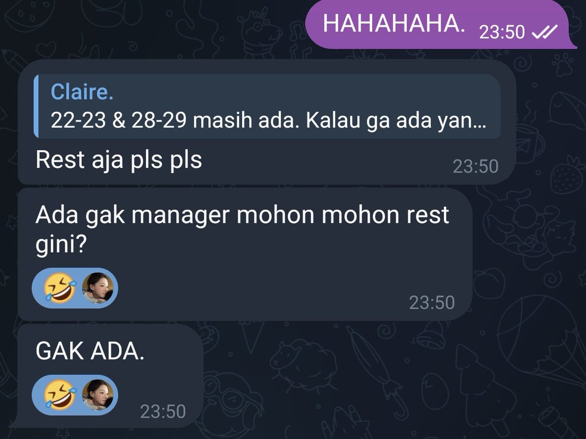 nswanlace's tweet image. Yaudah maaf, aku sayang kamu juga @Shatterced