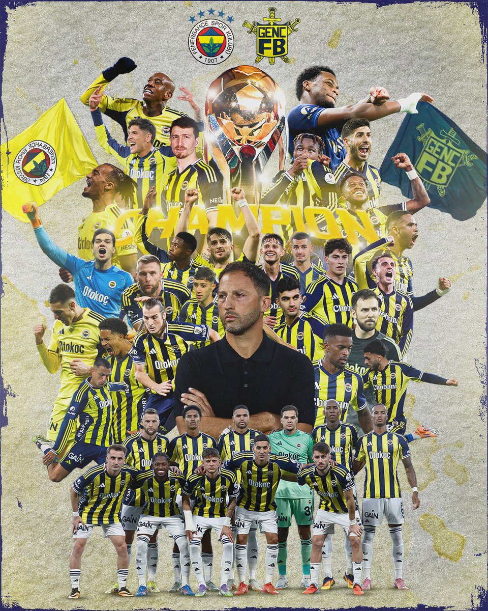 gencfborg's tweet image. ŞAAAAAAAMMPİYOOOONN! 🏆 

SÜPER KUPA ŞAMPİYONU FENERBAHÇE!

ALNIMIZIN TERİ, BİLEĞİMİZİN HAKKIYLA!

#GençFenerbahçeliler