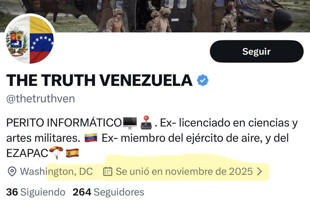 No todo amerita respuesta, pero la amplificación de desinformación sí la exige, sobretodo cuando viene de la ignorancia. Estas dos cuentas lo hacen de forma reiterada y maliciosa. Dejo constancia de los hechos:

• La cuenta que difunde esta historia fue creada en 2025, es