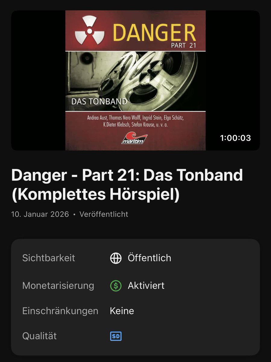 Ab sofort auf unserem YouTube Kanal 
youtu.be/2C0HNZSSfiw