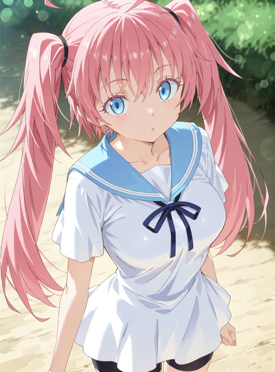 おはよ✨ #ミリム SFW anime-style illustration. No nudity.