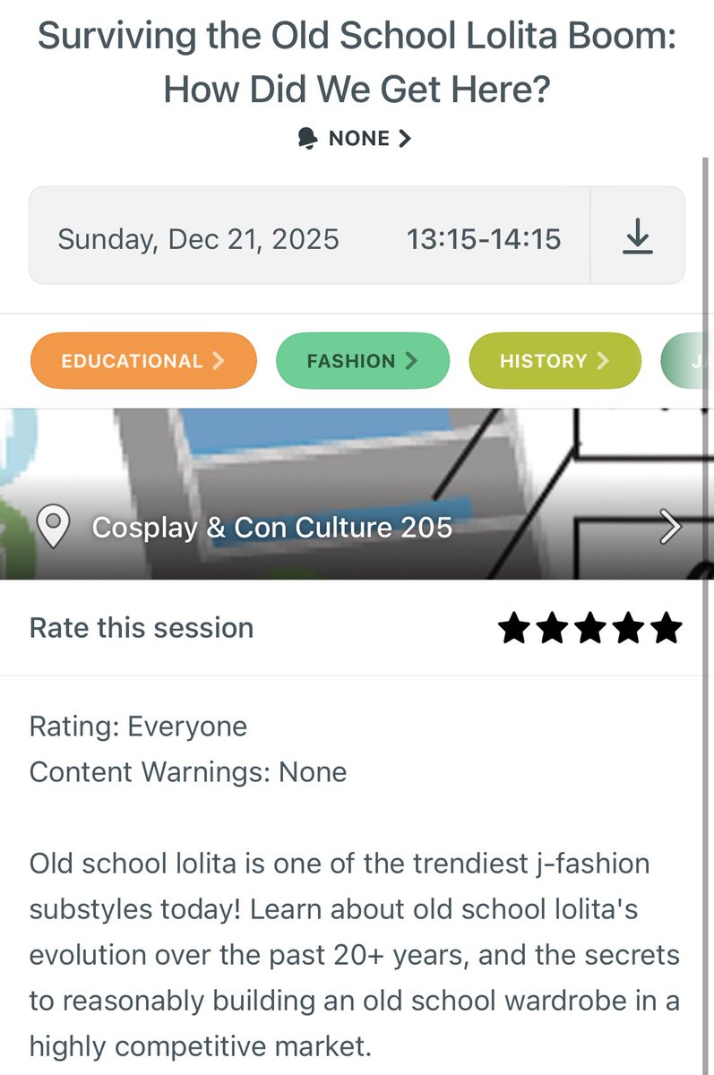 MrKabukiMask's tweet photo. @menmakii If she gave one, I don’t remember it/don’t have a pic of it :\
This is the only other info I have. It was a panel at Anime Weekend Atlanta https://t.co/Lff88AaLTK