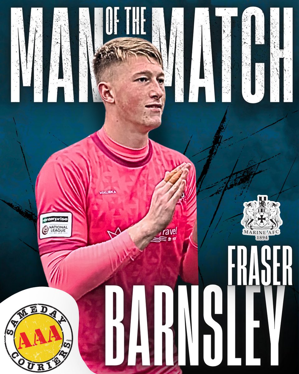 MarineAFC's tweet image. Your AAA Vans Player of the Match is your shootout hero...
FRASER BARNSLEY 
Visit TrustAAA.co.uk
