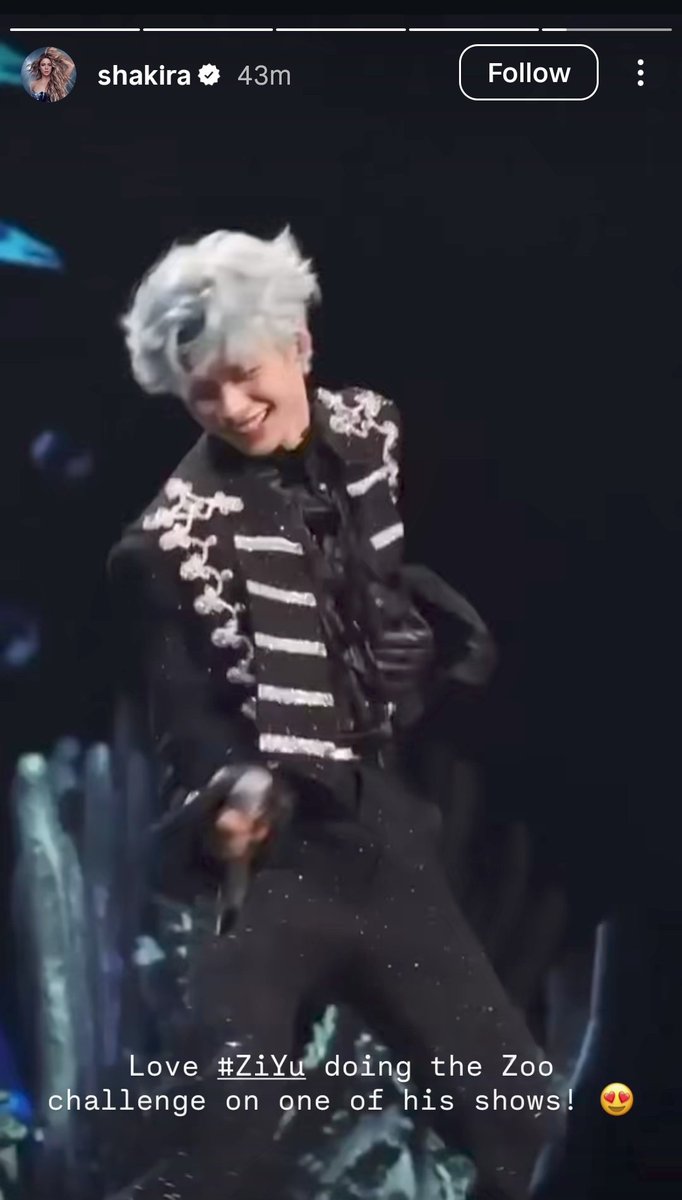 citboyy's tweet image. Y'all wtf???? THE SHAKIRA POSTED ZIYU ON HER INSTA STORY 
#ZiYu