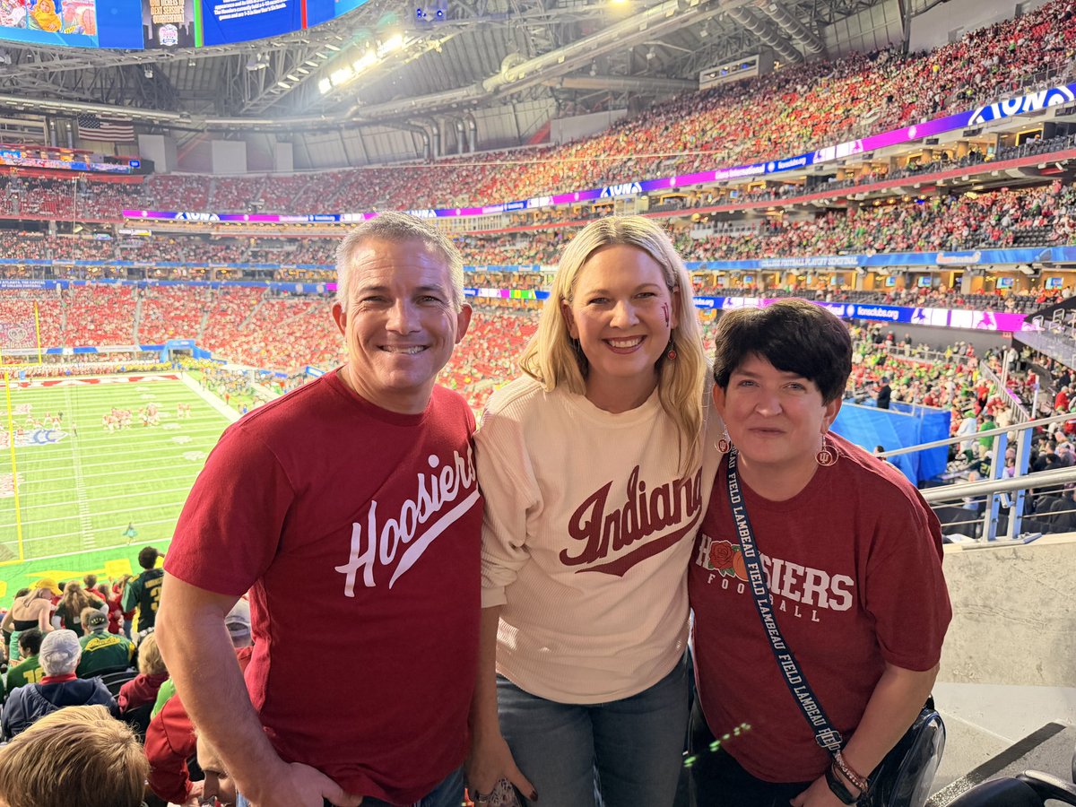 The Roy Kent of Indiana sporting events (without the potty mouth). Whether it’s  <a href="/GainbridgeFH/">Gainbridge Fieldhouse</a>, <a href="/LucasOilStadium/">Lucas Oil Stadium</a>, Germany, or ATL, <a href="/teresamankin/">Teresa Mankin</a> is here, there and everywhere for the big games! Great seeing her last night!