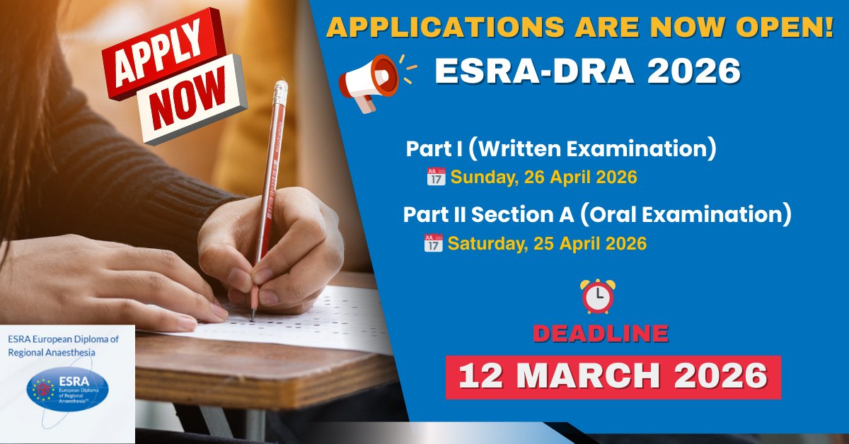 ESRA | European Society of Regional Anaesthesia tweet media