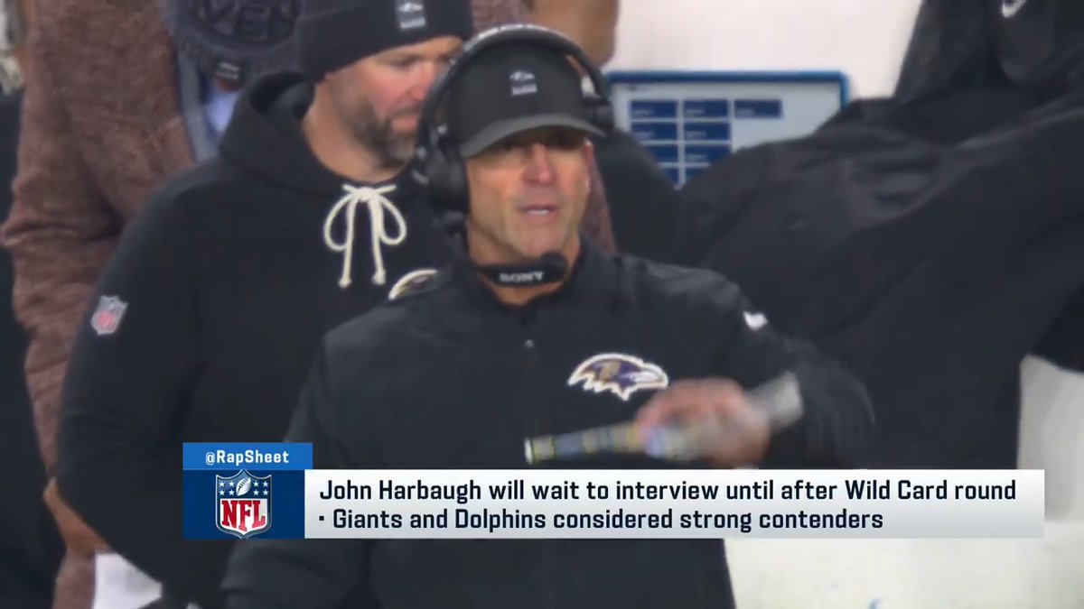 The Giants, Dolphins, and Falcons are three teams that are particularly interested in former Ravens HC John Harbaugh, per @RapSheet.