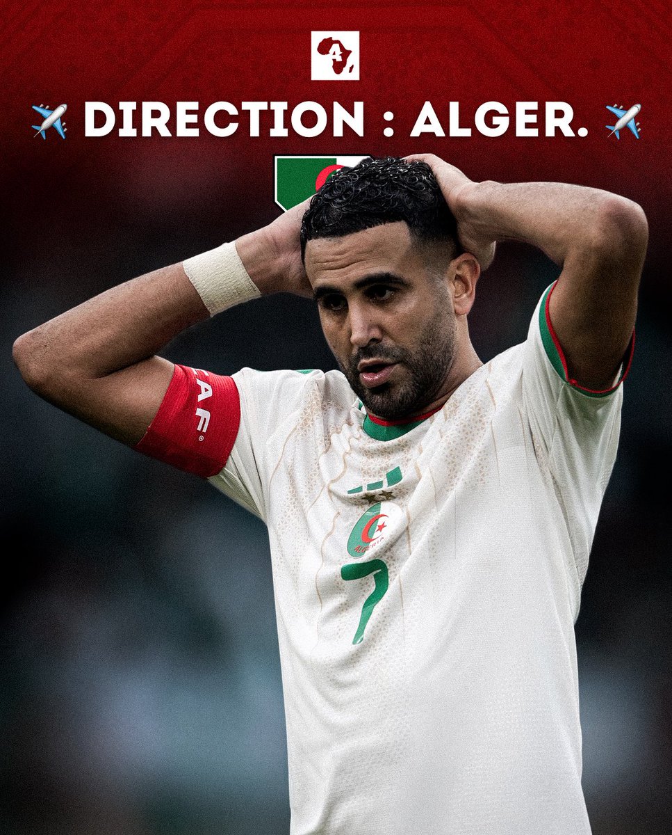 ActuFootAfrique's tweet image. 🚨 𝑶𝑭𝑭𝑰𝑪𝑰𝑬𝑳 : L’Algérie 🇩🇿 est ÉLIMINÉ de la CAN 2025. 🌍❌