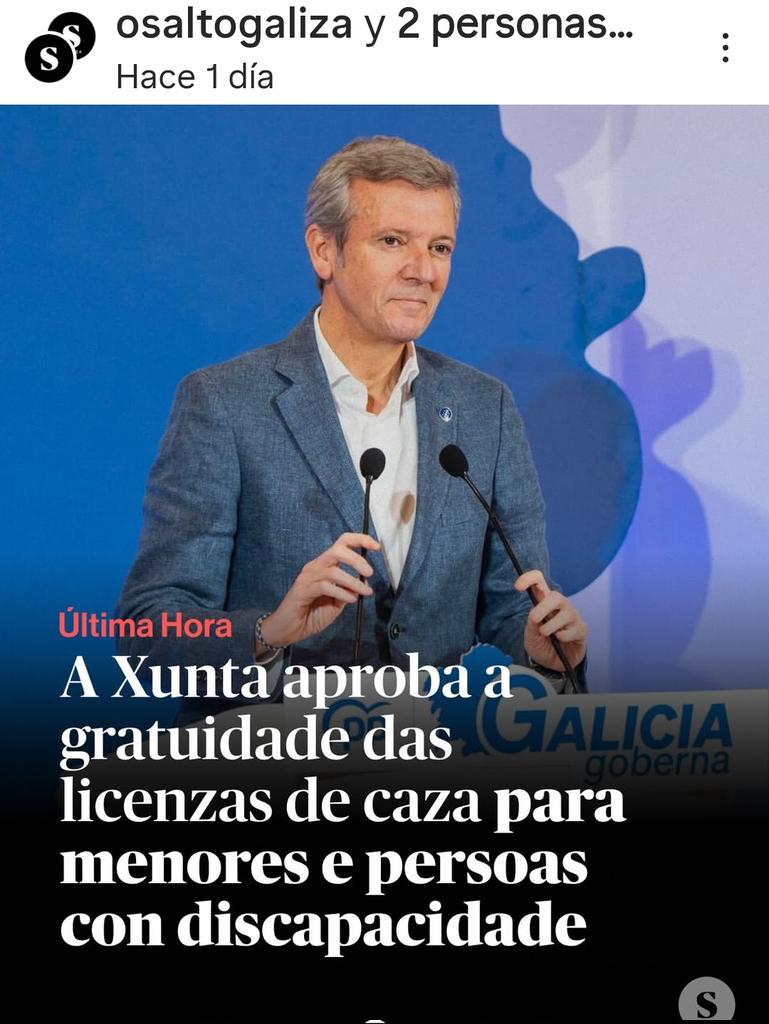 DINGO40378066's tweet image. ‼️A T E N C I O N ‼️
La Xunta de Rueda aprueba la gratuidad de las licencias de caza ❗A MENORES❗ y discapacitados.
Entonces la pregunta es
¿Pueden tener los ❗MENORES❗licencia de armas?  Y los discapacitados mentales ¿También pueden tener Licencia de armas?
Propaganda barata.