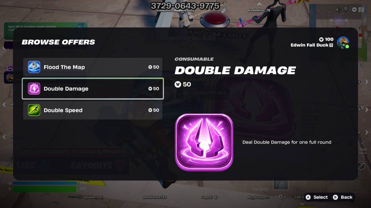 FNGGUpdates's tweet photo. The first vbuck stores in creatore made maps are a thing

- tilted zone wars
You can buy an OP powerup or flood the map (pay to win)

- 1V1 with every gun
You can buy special weapons. You can also get these by doing challanges on the map

- murder mystery
You can trade your vbucks for gems. You can buy cosmetics with those gems. (non pay to win)

- steal the brainrot
You can buy a rarity of a pet so you dont know which one your getting.
You can also buy a complete mystery box for 2.7k vbucks. (gambling)

Which creator made game do you think did it the best?