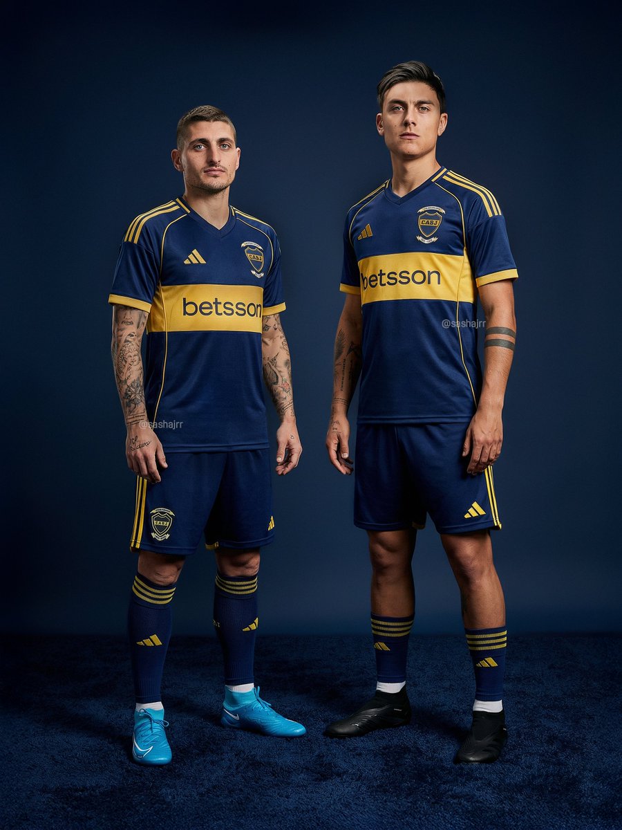 sashajrr's tweet image. Paulo Dybala y Marco Verratti - Boca Juniors 2026
