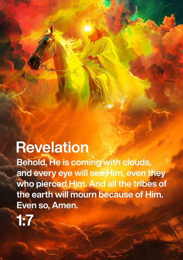 John_Matthew_T's tweet image. Revelation 1:7

Behold, he is coming with the clouds, and every eye will see him..