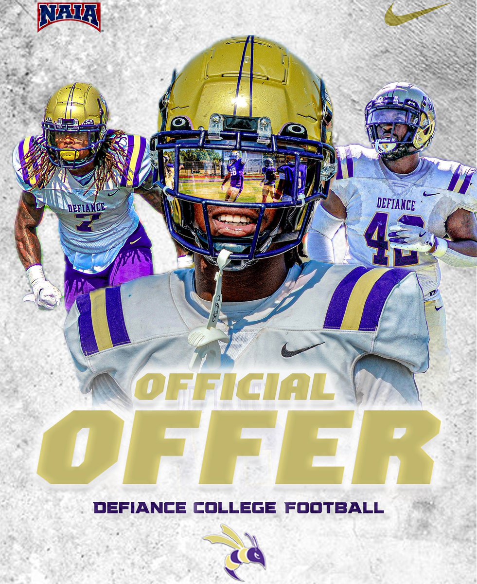 RayJ2Harbolt's tweet image. After a great phone call with @CoachWallaceASU I’ve earned a scholarship offer from Defiance University!🟣⭐️

@CoachSlater25 
@CoachWestler 
@HardingPrexies