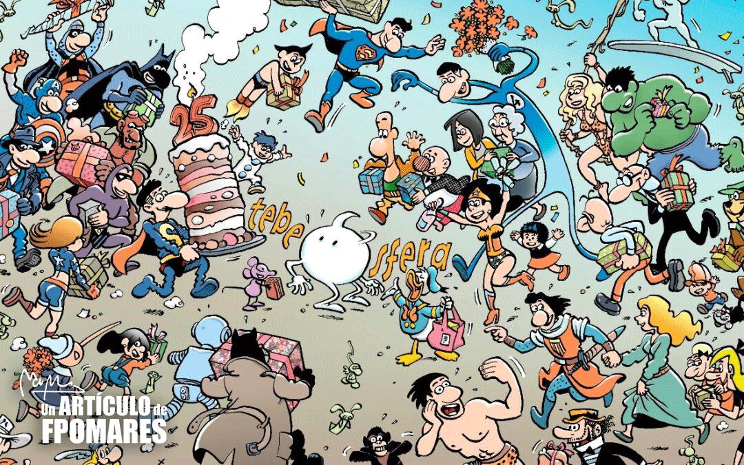 Tebeosfera's tweet photo. Artículo de Francisco Pomares, Presidente de la Fundación Cine+Cómics, sobre el 25 aniversario de #Tebeosfera:
https://t.co/3e2tv1rDkC https://t.co/CgYOIG9Nch