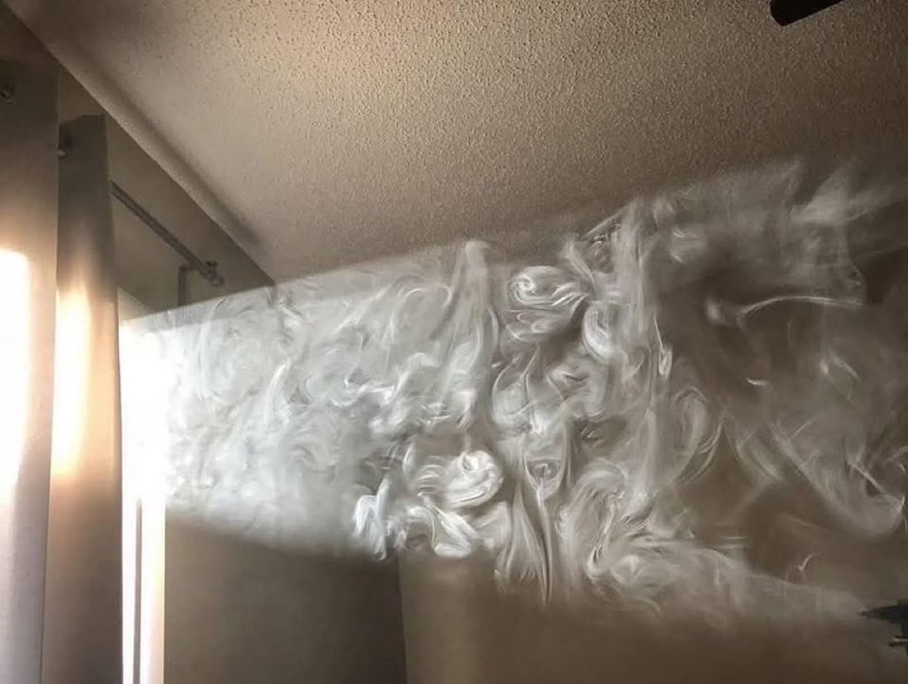 When smoke hits the light