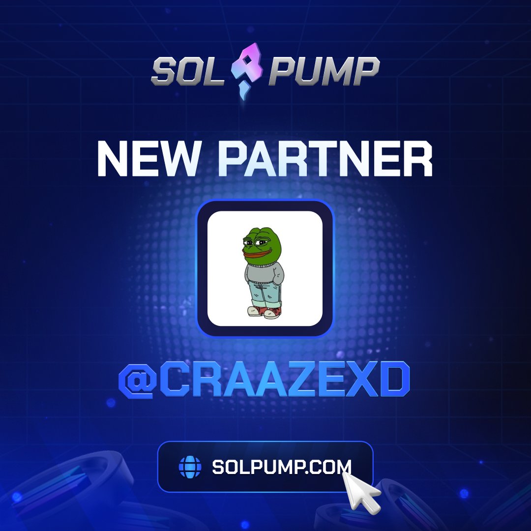 HAPPY TO ANNOUNCE MY PARTNERSHIP WITH <a href="/solpumpcom/">Solpump</a> 

💸1 SOL GIVEAWAY 💸 

You must sign up under solpump.io/a/CRAAZE to be able to win!

⏰ENDS IN 7 DAYS ⏰