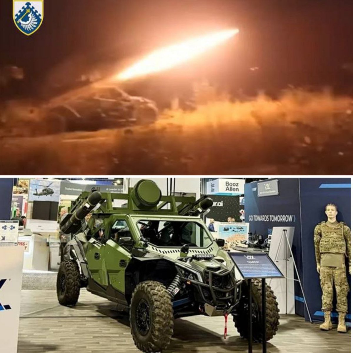 TeslaDogs's tweet photo. The first known footage of the combat use by the Ukrainian army of the #BuggyTempest mobile air defense system based on a buggy with two AGM-114L Longbow missiles.
The complex was secretly transferred to Kiev by the #US for "field" testing. Fight against aircraft-type UAVs.
#V2X https://t.co/tPtToPoLYv