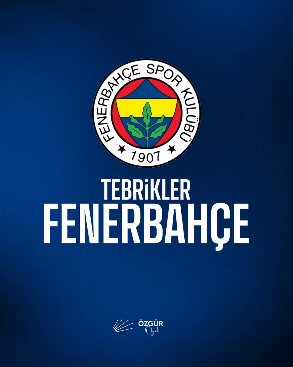 Turkcell Süper Kupa’nın sahibi olan Fenerbahçe Spor Kulübü’nü, futbolcularını ve camiasını yürekten kutluyorum.

Final müsabakasında son ana kadar mücadele eden Galatasaray Spor Kulübü’nü de tebrik ediyorum.
