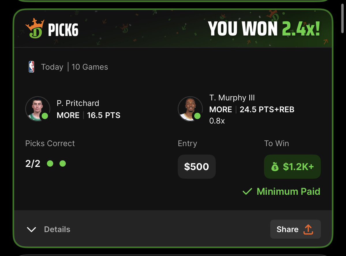 sLbxO1432's tweet image. #GamingCommision #FixItBigCat #BigCat4ThePeople #GamingLaw #ConsumerRights #Compliance #SportsBetting

You can’t DELETE winning entries after they have settled and NOT REFUND THE ENTRY MONEY!! @Pick6 @DraftKings @DKSportsbook @BarstoolBigCat