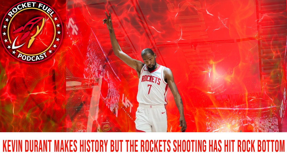 New Episode drops at 12:30!
Kevin Durant makes history, but the Rockets' shooting has hit a season low.

youtu.be/DlB-fZblxcU