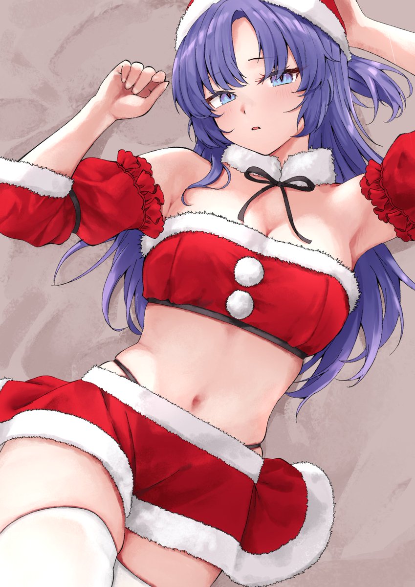 AWNWMKE's tweet image. サンタユウカ（大遅刻）
#ブルアカ