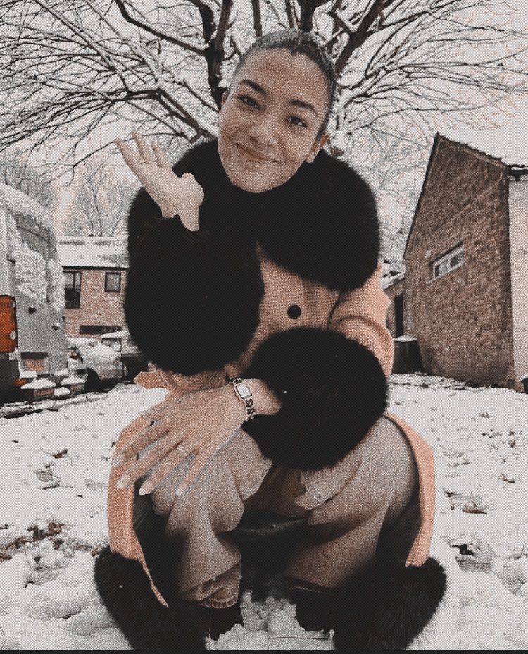 silkenstatic's tweet image. it  snowed.